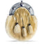 Full Dress Chrome Knot Sporran - Bleached Musquash Fur