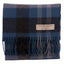 Lochcarron 100% Lambswool Scarf - Blue Asymmetric