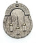 Full Dress Natural Calfskin Antique Oval Design Sporran