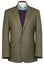 Camberley Olive 100% Wool Check Jacket by Brook Taverner