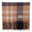 Lochcarron 100% Lambswool Scarf - Camel Asymmetric