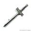 Celtic Broad Sword Style Kilt Pin Chrome Finish