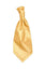 Polyester Shantung Ruche Tie - Champagne