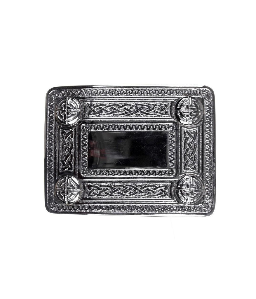 Celtic Knot Belt Buckle - Chrome Finish