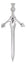 Sterling Silver Scotland Thistle Kilt Pin
