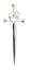 Sterling Silver Triquetra / Trinity Celtic Symbol Kilt Pin