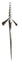 Sterling Silver Entwined Hilt Sword Shaped Kilt Pin
