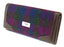 Harris Tweed Long Wallet - Pink/Blue/Green Check