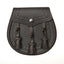 Dark Brown Leather Classic Embossed Sporran
