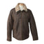 New Sheepskin Aviator Men's Leather Coat - Dean - Chocolate Forest