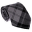 100% Wool Tartan Neck Tie - Douglas Grey Modern