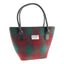 Harris Tweed Large Kiloch Tote Bag in Red/Green Check