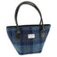 Harris Tweed Large Kiloch Tote Bag in Blue Check