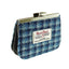 Harris Tweed Clasp Purse - Blue Dogtooth