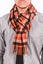 100% Cashmere Joshua Ellis Scarf in Red Check