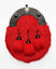 Black Full Dress Knot Interlink Sporran - Red Rabbit Fur
