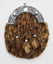 Full Dress Chrome Knot Interlink Sporran - Striped Synthetic Fur