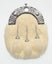 Full Dress Chrome Knot Interlink Sporran - White Synthetic Fur
