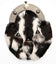 Full Dress Smokey Knot Sporran - Two Tone Rabbit Fur
