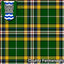 Men's Irish County Crest Tartan Kilt, 8 Yard Mediumweight, Traditionally Hand Stitched