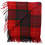 Wool Tartan Rug - Fraser Red