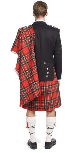 The Clansman Prince Charlie Jacket Full Dress Clan Crested Heavyweight Kilt Outfit