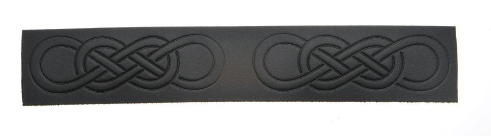 Embossed Celtic Link Velcro Kilt Belt