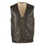 New Sheepskin Aviator Men's Leather Coat - Giles - Chocolate Forest