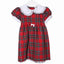 Girls Tartan Dress with white bow, Royal Stewart
