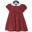 Cotton Dress with bow, Royal Stewart Tartan