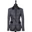 Ladies Tartan Blazer in Grey Granite