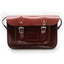 12.5 inch Real Leather Buckle Satchel Bag - Hazel