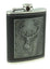 6oz Harris Tweed Hip Flask - Grey Check