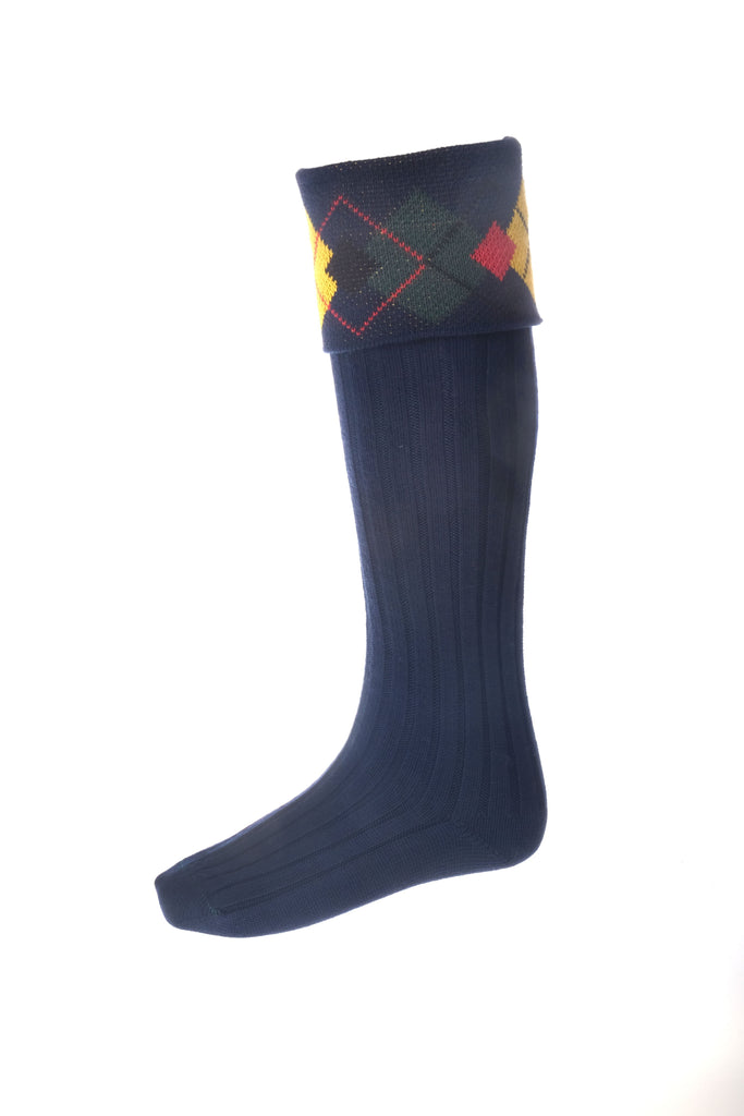 Highland Argyle Hose - New Navy