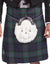 Men's 8 Yard Kilt Nevis 100% Wool Stain Resistant 16oz Heavyweight Tartan, Traditionally Hand Stitched