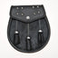 Semi Dress Black Calfskin Studded Celtic Embossed Sporran
