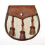 Semi Dress Natural Calfskin Khaki Celtic Embossed Sporran