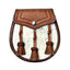 Semi Dress Natural Calfskin Khaki Classic Style Sporran