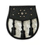 Semi Dress Natural Calfskin Circular Studded Leather Tassel Sporran