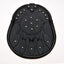 Studded Targe Black Leather Sporran