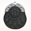Celtic Knot and Studded Targe Black Leather Sporran