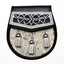 Semi Dress Natural Calfskin Celtic Interweave Plate Sporran