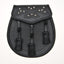 Black Leather 14 Stud Celtic Embossed Sporran