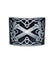 Saltire Lion Rampant Belt Buckle, Black Enamel - Antique Finish