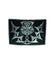 Highland Thistle, Black Enamel Belt Buckle - Chrome Finish