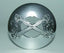 Plaid Brooch Saltire, Chrome