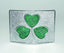 Green Enamel Shamrock Belt Buckle - Chromee Finish