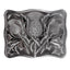 Thistle Kilt Plate Buckle with Chrome Finish