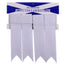 Plain White Acryllic Tartan Flashes