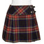 Ladies Acryllic Wool Billie Kilt - Black Stewart